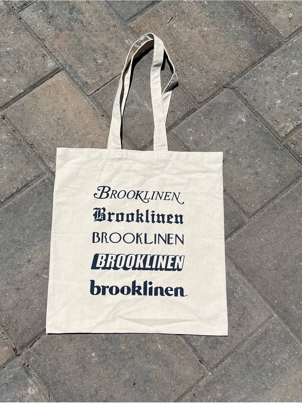 BROOKLINEN BROOKLYN ECO TOTE BAG Canvas Fabric Shoulder Bag New NYC NY NEW